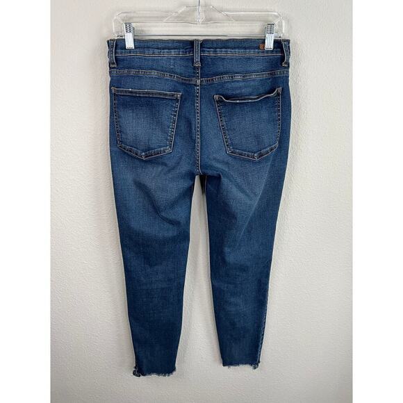 Sneak Peek Black Label Jeans Women's 30 Skinny Leg Mid Rise Distressed Stretch - Picture 3 of 7